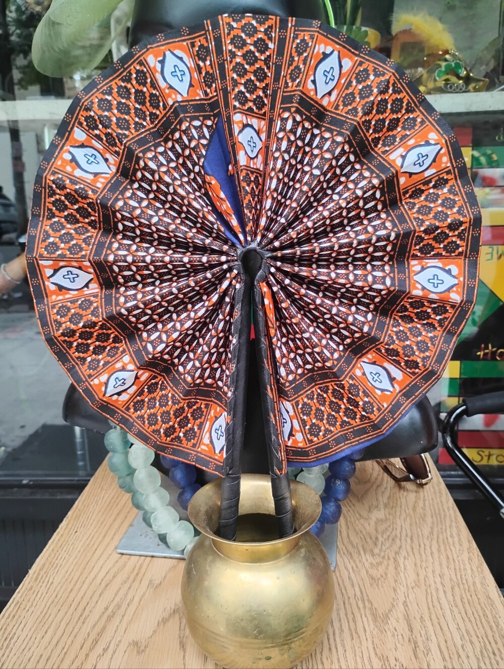 African 🌍 Fan 🪭 Two Sided Designs 😍